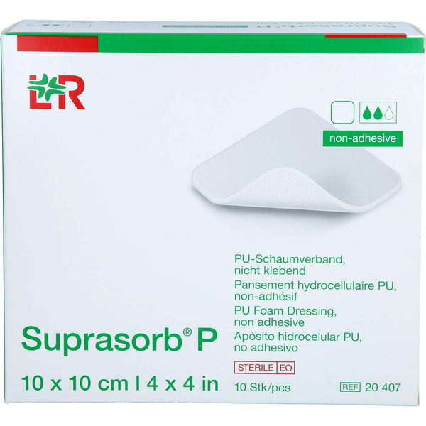 SUPRASORB P PU foam non-adhesive 10x10 cm