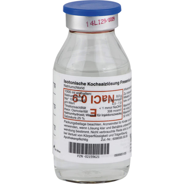 Saline solution 0.9% glass bottle Fresenius