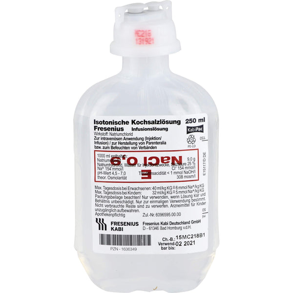 Saline solution 0.9% plastic bottle Fresenius
