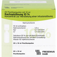Saline solution 10% concentrate for infusion