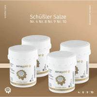 Schüssler Salts Metabolism Cure No. 4, 8, 9, 10