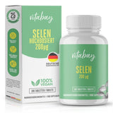 Selenium 200 µg high-dose vegan tablets 180 tablets