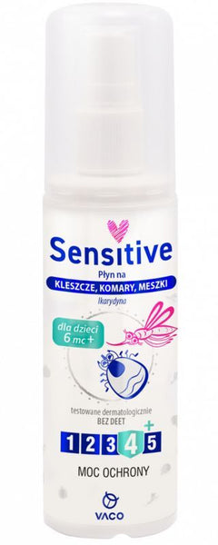 Sensitive Liquid for ticks, mosquitoes and midges from 6 months of age