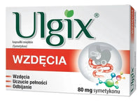 Simeticone (Simeticonum), Ulgix Flatulence 80 mg 25 capsules