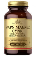 Solgar Calcium, Magnesium plus Zinc x 100 tablets