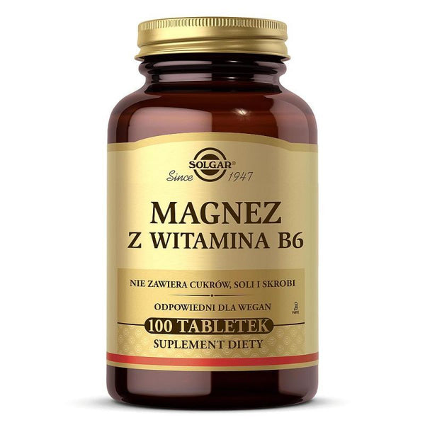 Solgar Magnesium with Vitamin B6 x 100 tablets