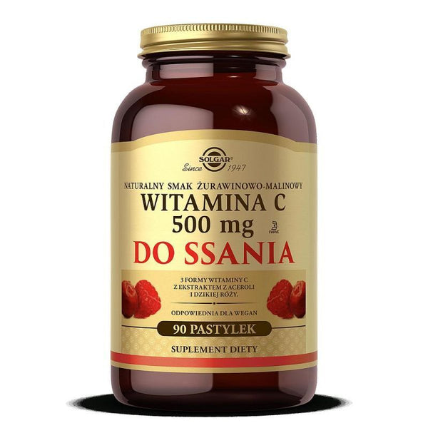 Solgar vitamins Solgar Vitamin C 500mg taste of cranberry-raspberry