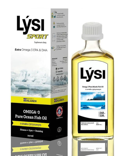 Sport Omega 3 Pure Atlantic Fish Oil Cod Liver Oil Lemon