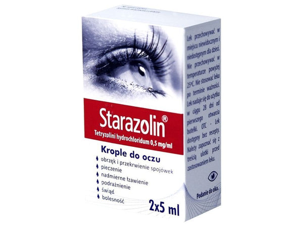 Starazolin 0.5mg Eye drops 2x5ml