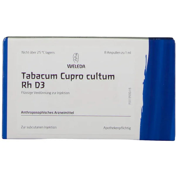 TABACUM CUPRO cultum Rh D 3 ampoules