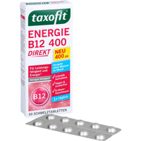 TAXOFIT Energy Vitamin B12 400 Direct Melt Tablets