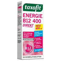 TAXOFIT Energy Vitamin B12 400 Direct Melt Tablets