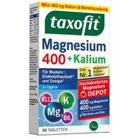 TAXOFIT Magnesium 400+Potassium Depot Tablets