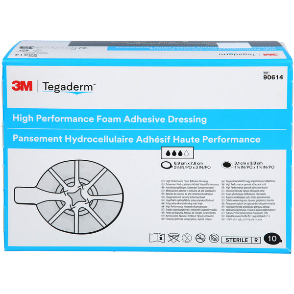 TEGADERM Foam Adhesive 6.9x7.6 cm oval 90614