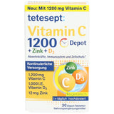 TETESEPT Vitamin C 1,200+Zinc+D3 depot tablets