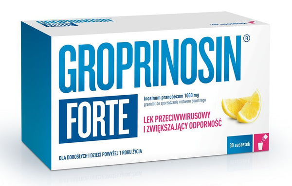 Treatment of cold sores and facial herpes, Groprinosin Forte granules