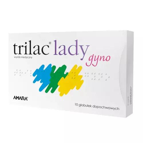 Trilac Lady Gyno x 10 vaginal pessaries UK