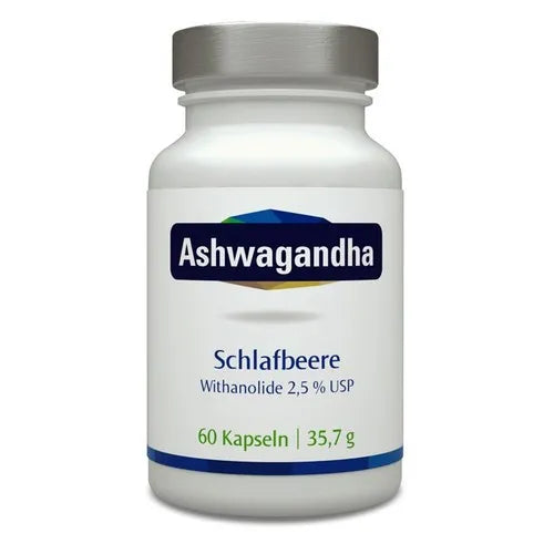 VEGAN ASHWAGANDHA 500 mg 2.5% Whitanolide Vegi Capsules