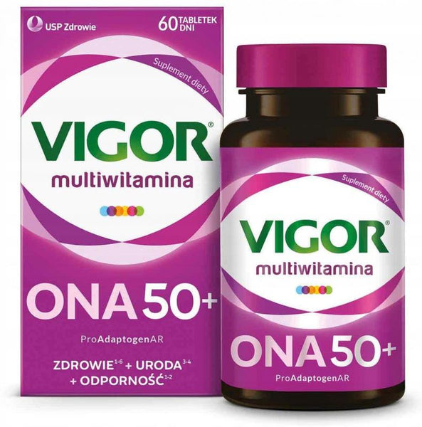VIGOR multivitamins FOR HER 50+, multivitamins for women, reishi, ashwagandha