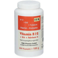 VITAMIN B12+B6+Folic acid complex N capsules UK