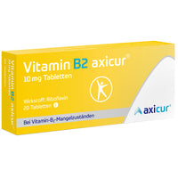 VITAMIN B2 AXICUR 10 mg tablets