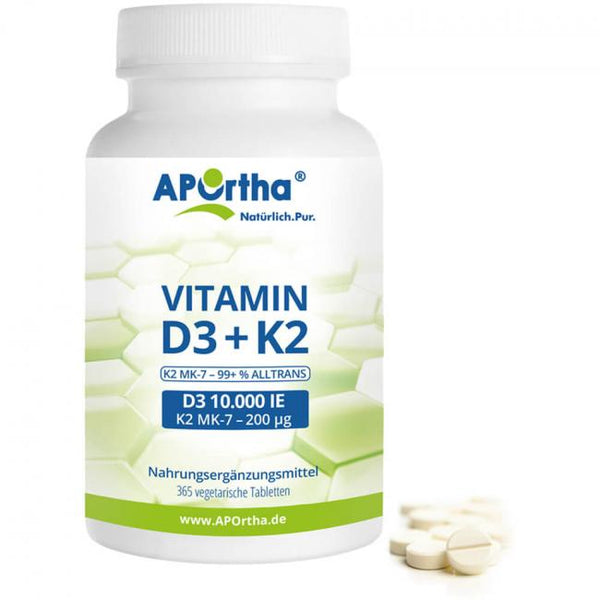 VITAMIN D3 10,000 IU + Natto K2 200 μg tablets 365 pcs