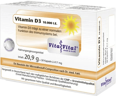 VITAMIN D3 10,000 IU capsules UK