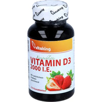 VITAMIN D3 2,000 IU chewable strawberry tablets