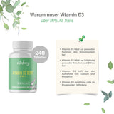 VITAMIN D3 DEPOT 10,000 IU Cholecalcif.vegan Tabl. 240 pieces