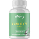 VITAMIN D3 DEPOT 10,000 IU Cholecalcif.vegan Tabl. 240 pieces