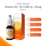 VITAMIN D3+K2 1000 IU 20 µg Mediakos Vital Spray