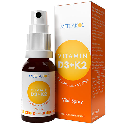 VITAMIN D3+K2 1000 IU 20 µg Mediakos Vital Spray