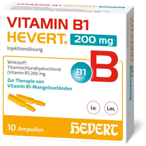 Hevert Injection VITAMIN B1 HEVERT 200 mg injection solution ampules UK