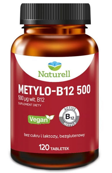 Vitamin B12 NATUREL Methyl B-12 500 µg 120 tablets