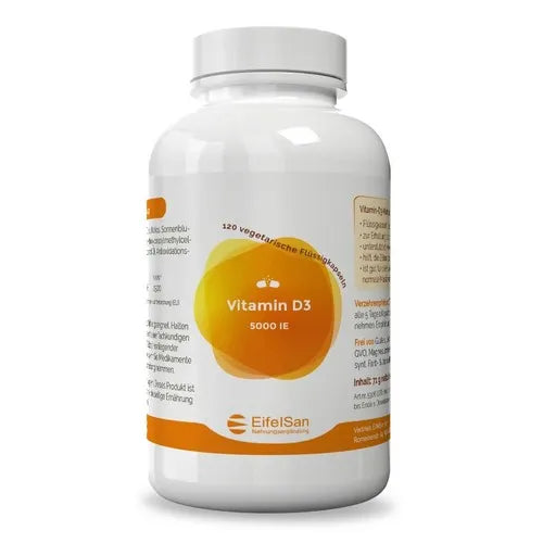 Vitamin D3 5000iU 125μg lecithin and MCT oil
