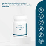 Vitamin D3+K2 5000 pellets 180 pcs