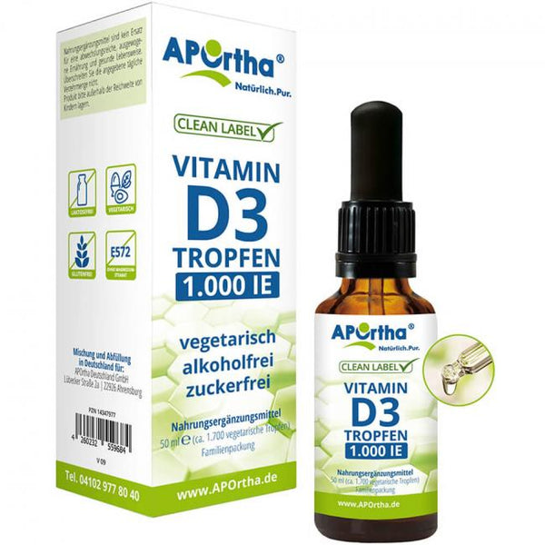 Vitamin D3 drops 1,000 IU 25 µg