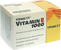 Vitamin E deficiency, VITAGUTT Vitamin E 1000 soft capsules UK