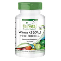 Vitamin K2 200µg with D3 10,000 IU UK