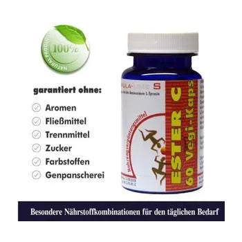 Vitamin C from calcium ascorbate, Camu Camu, ESTER C Vegi-Capsules