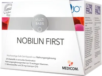 Vitamins, 11 minerals, coenzyme Q10, NOBILIN First combination pack capsules