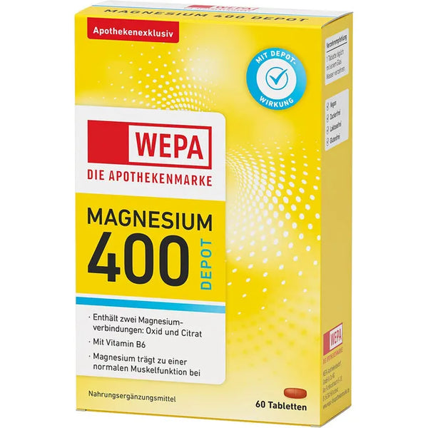 WEPA Magnesium 400 DEPOT+B6 tablets