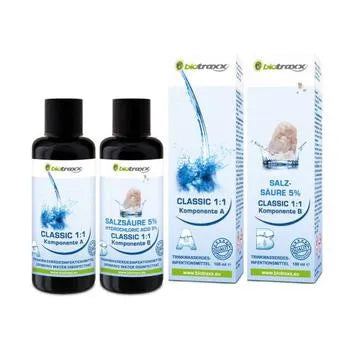 Water Conditioner Classic 1:1 Set with sodium chlorite and hydrochloric acid 5%