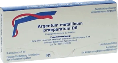 Weakness, chronic mental overload, ARGENTUM METALLICUM praeparatum D 6 ampoules UK