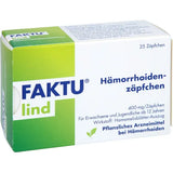 Witch hazel leaf extract FAKTU lind hemorrhoid suppositories 25 pcs
