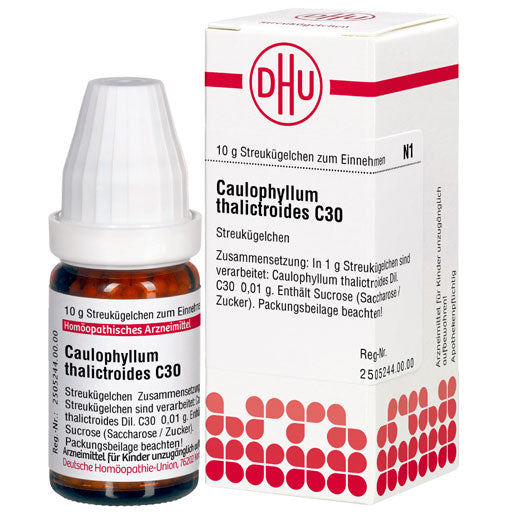 Women's reproductive health, CAULOPHYLLUM THALICTROIDES C 30 globules