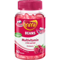 YAYA BEANS Raspberry Zinc and Iodine Chewable Tablets