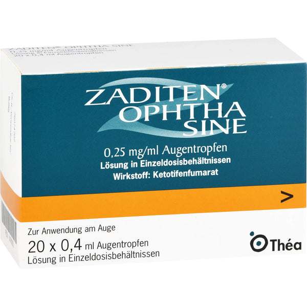 ZADITEN ophtha sine 0.25 mg eye drops single dose