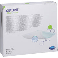 ZETUVIT Plus Silicone sterile 20x20 cm