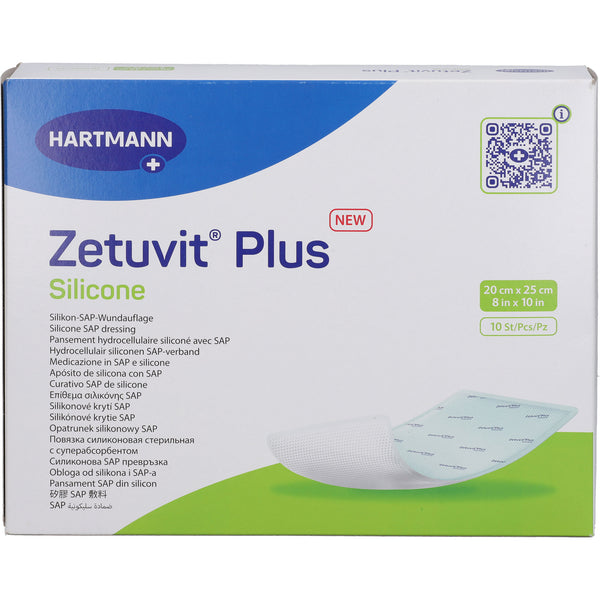 ZETUVIT Plus Silicone sterile 20x25 cm